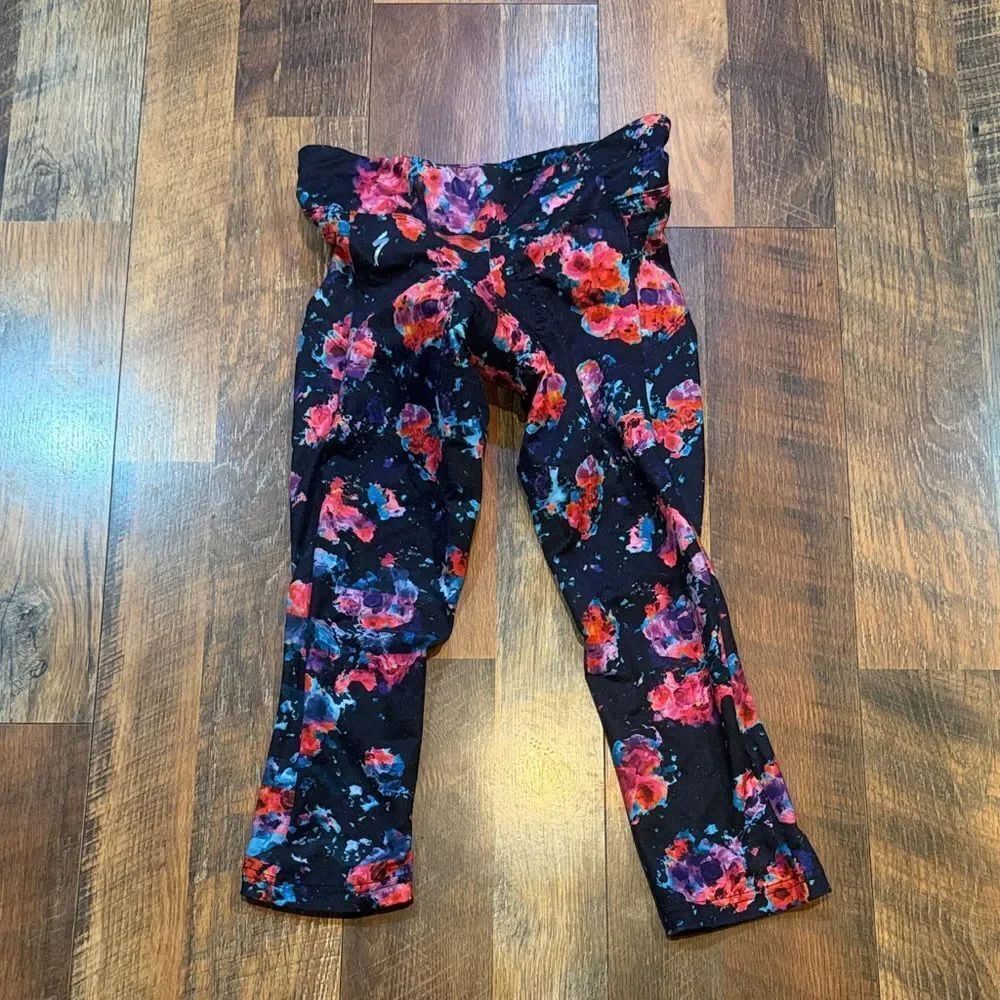 Specialized Floral Leggings - Black/pink/blue/purple XS (UB5)